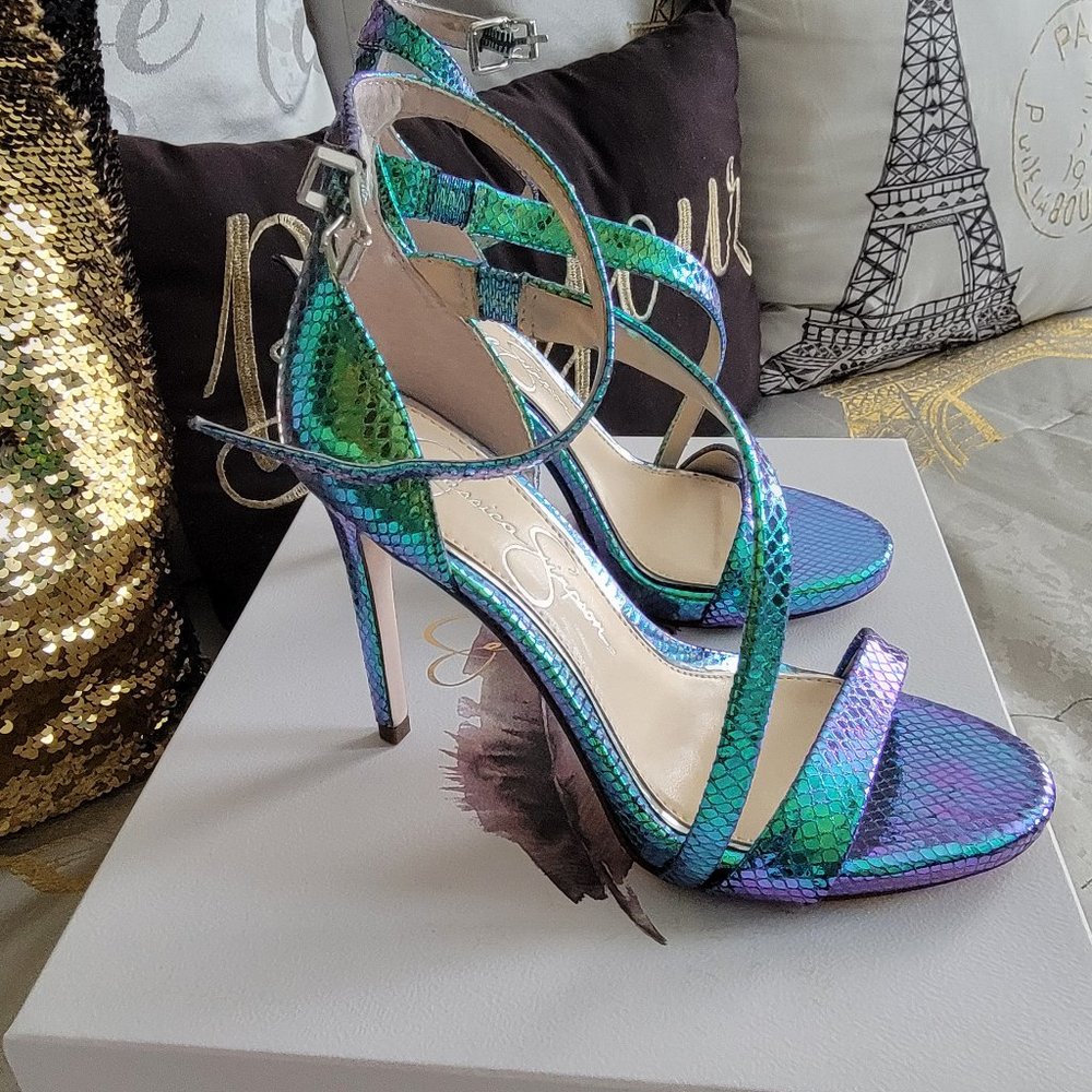 Jessica Simpson Rayli2 Strappy Heeled Sandals Size 5 1/2 US NEW!